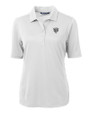 Chicago Bears Monochromatic Cutter & Buck Virtue Recycled Featherlight Pique Womens Polo White Mannequin