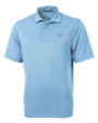 Chicago Bears Monochromatic Cutter & Buck Virtue Recycled Featherlight Pique Mens Polo Atlas Light Blue Mannequin