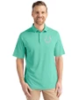 Indianapolis Colts Mono Cutter & Buck Virtue Eco Pique Recycled Mens Polo Fresh Mint Front