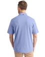 Indianapolis Colts Monochromatic Cutter & Buck Virtue Recycled Featherlight Pique Mens Polo Hyacinth Back