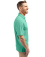 Jacksonville Jaguars Mono Cutter & Buck Virtue Eco Pique Recycled Mens Polo Fresh Mint Side
