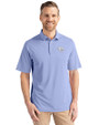 Jacksonville Jaguars Monochromatic Cutter & Buck Virtue Recycled Featherlight Pique Mens Polo Hyacinth Front