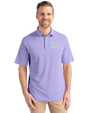 New York Giants Mono Cutter & Buck Virtue Eco Pique Recycled Mens Polo Hyacinth Front