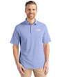 Tampa Bay Buccaneers Monochromatic Cutter & Buck Virtue Recycled Featherlight Pique Mens Polo Hyacinth Front