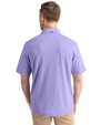 Miami Dolphins Mono Cutter & Buck Virtue Eco Pique Recycled Mens Polo Hyacinth Back