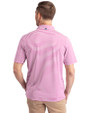 Tampa Bay Buccaneers Mono Cutter & Buck Virtue Eco Pique Stripe Recycled Mens Polo Gelato Fuchsia Back