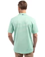  Las Vegas Raiders Mono Cutter & Buck Virtue Eco Pique Stripe Recycled Mens Polo Fresh Mint Back