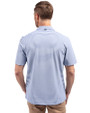 Pittsburgh Steelers Monochromatic Cutter & Buck Virtue Recycled Stripe Featherlight Pique Mens Polo Hyacinth Back