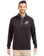 Arizona Cardinals Mono Cutter & Buck Adapt Eco Knit Stretch Recycled Mens Big and Tall Quarter Zip Pullover Black/Atlas Front