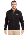 Baltimore Ravens Mono Cutter & Buck Cascade Eco Fleece Mens Full Zip Jacket Black Front