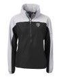Chicago Bears Mono Cutter & Buck Charter Eco Recycled Womens Anorak Jacket Black/Polished Mannequin