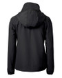 Chicago Bears Mono Cutter & Buck Charter Eco Recycled Womens Full-Zip Jacket Black Mannequin Back
