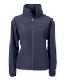 Los Angeles Chargers Mono Cutter & Buck Charter Eco Recycled Womens Full-Zip Jacket Navy Blue Mannequin