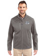 Cincinnati Bengals Mono Cutter & Buck Evoke Softshell Recycled Full Zip Mens Jacket Elemental Grey Front