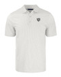 Chicago Bears Monochromatic Cutter & Buck Pike Recycled Symmetry Print Mens Polo White/Polished Mannequin