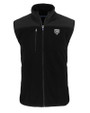 Chicago Bears Monochromatic Cutter & Buck Cascade Epic Comfort Recycled Sherpa Fleece Mens Big & Tall Full Zip Vest Black Mannequin