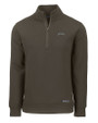 Los Angeles Chargers Mono Cutter & Buck Roam Epic Versatility Recycled Quarter Zip Mens Pullover Poplar Mannequin
