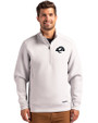 Los Angeles Rams Mono Cutter & Buck Roam Epic Versatility Recycled Quarter Zip Mens Pullover Solitare Front