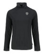 Chicago Bears Mono Cutter & Buck Coastline Epic Comfort Recycled Womens Funnel Neck Black Mannequin