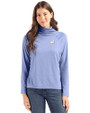 Philadelphia Eagles Monochromatic Cutter & Buck Coastline Recycled Double Peached Womens Funnel Neck Pullover Hyacinth Front