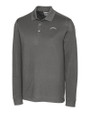Los Angeles Chargers Mono Cutter & Buck Advantage Eco Tri-Blend Pique Mens Long Sleeve Polo Elemental Grey Mannequin