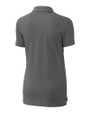 Los Angeles Chargers Mono Cutter & Buck Advantage Eco Tri-Blend Pique Womens Polo Elemental Grey Mannequin Back