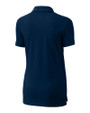 Chicago Bears Mono Cutter & Buck Advantage Eco Tri-Blend Pique Womens Polo Liberty Navy Mannequin Back