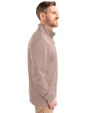 Washington Commanders Mono Cutter & Buck Traverse Stretch Eco Quarter Zip Mens Pullover Mushroom Side