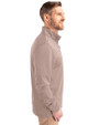 New York Giants Mono Cutter & Buck Traverse Stretch Eco Quarter Zip Mens Pullover Mushroom Side
