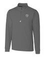 Chicago Bears Mono Cutter & Buck Traverse Stretch Eco Quarter Zip Mens Pullover Elemental Grey Mannequin