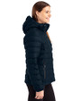 Denver Broncos Mono Cutter & Buck Mission Ridge Repreve® Eco Insulated Womens Puffer Jacket Navy Blue Side