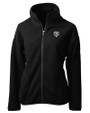 Chicago Bears Mono Cutter & Buck Cascade Eco Fleece Womens Full Zip Jacket Black Mannequin