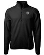 Chicago Bears Mono Cutter & Buck Cascade Eco Sherpa Fleece Mens Big & Tall Quarter Zip Jacket Black Mannequin
