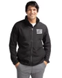 New York Giants Mono Cutter & Buck Charter Eco Recycled Mens Full-Zip Jacket Black Front