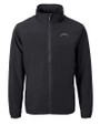 Los Angeles Chargers Mono Cutter & Buck Charter Eco Recycled Mens Full-Zip Jacket Black Mannequin