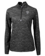 Chicago Bears Monochromatic Cutter & Buck Traverse Recycled Smooth Stretch Womens Camo Quarter Zip Pullover Black Mannequin