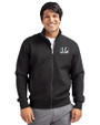 Cincinnati Bengals Mono Cutter & Buck Roam Epic Versatility Recycled Full Zip Mens Jacket Black Front