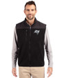 Tampa Bay Buccaneers Mono Cutter & Buck Cascade Eco Fleece Mens Vest Black Front