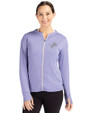 Detroit Lions Mono Cutter & Buck Daybreak Eco Recycled Womens Full Zip Hoodie Hyacinth Front