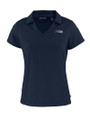 Seattle Seahawks Mono Cutter & Buck Daybreak Eco Recycled Womens V-neck Polo Navy Blue Mannequin