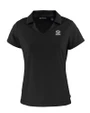 Green Bay Packers Mono Cutter & Buck Daybreak Eco Recycled Womens V-neck Polo Black Mannequin