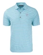 Chicago Bears Mono Cutter & Buck Forge Eco Heather Stripe Stretch Recycled Mens Big & Tall Polo Atlas Heather Mannequin