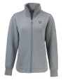 Chicago Bears Mono Cutter & Buck Roam Epic Versatility Full Zip Recycled Womens Jacket Elemental Grey Mannequin