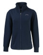 Los Angeles Chargers Mono Cutter & Buck Roam Epic Versatility Full Zip Recycled Womens Jacket Navy Blue Mannequin