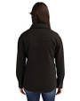 Indianapolis Colts Mono Cutter & Buck Roam Epic Versatility Recycled Womens Shirt Jacket Black Back