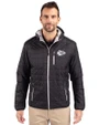 Kansas City Chiefs Mono Cutter & Buck Rainier Primaloft Eco Mens Full Zip Hooded Jacket Black Front