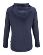 Chicago Bears Mono Cutter & Buck Coastline Epic Comfort Recycled Womens Hooded Shirt Navy Blue Mannequin Back