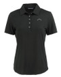 Los Angeles Chargers Mono Cutter & Buck Coastline Epic Comfort Recycled Womens Polo Black Mannequin