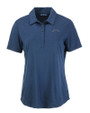 Los Angeles Chargers Mono Cutter & Buck Coastline Epic Comfort Recycled Womens Polo Navy Blue Mannequin