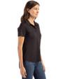 Los Angeles Rams Mono Cutter & Buck Coastline Epic Comfort Recycled Womens Polo Black Side